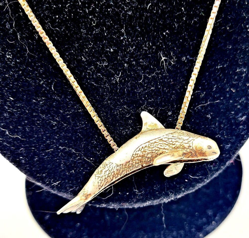 Artisan Sterling SIlver Dolphin Signed AZ 1g 17in